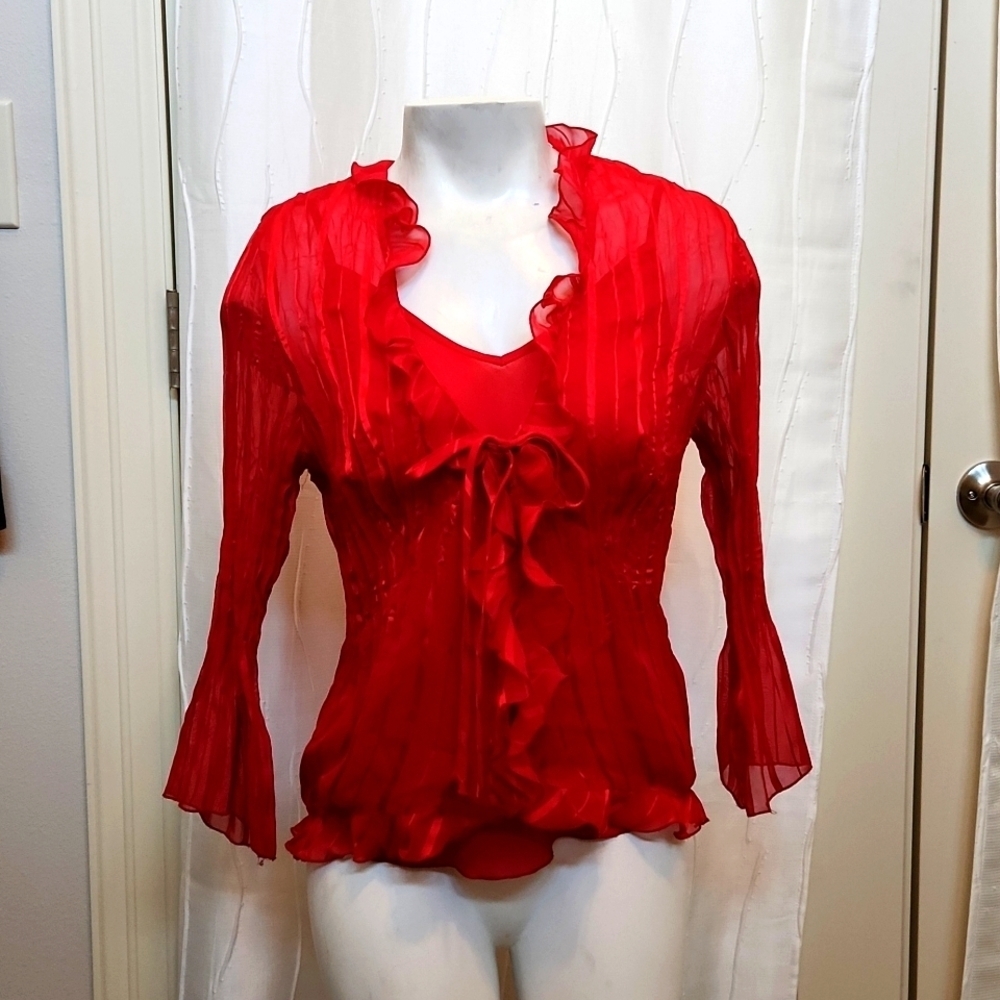 Kim Rogers Signature Red Cami and Top Set